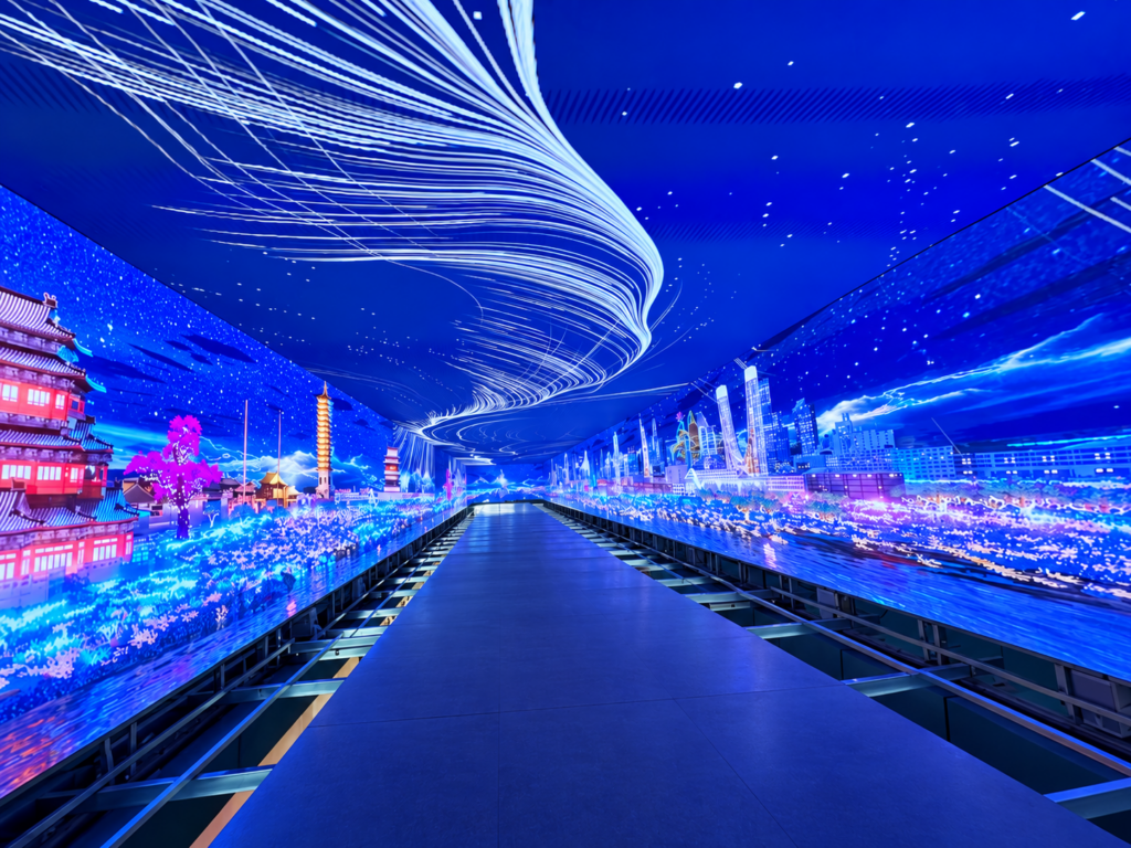 Beijing: 3D Immersive Audiovisual Center with Curved Acoustic Display