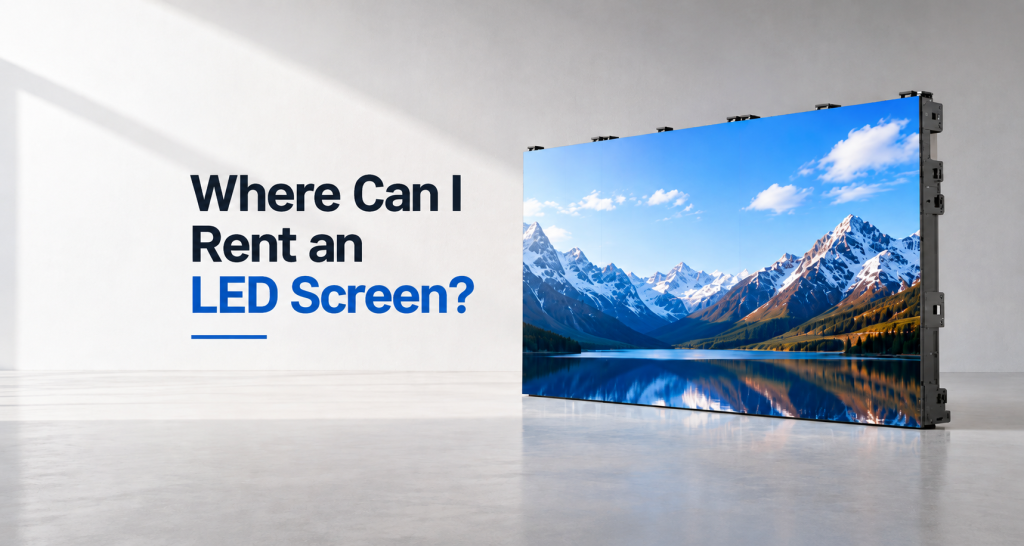 Where Can I Rent an LED Screen? 4 Ways to Find the Right Rental Provider