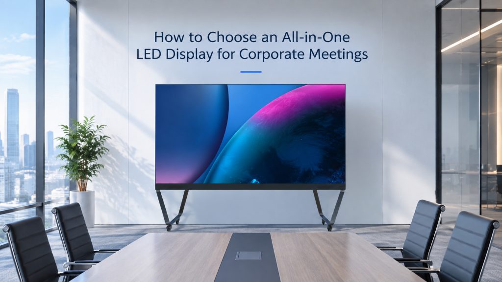 How to Choose an All-in-One LED Display for Corporate Meetings