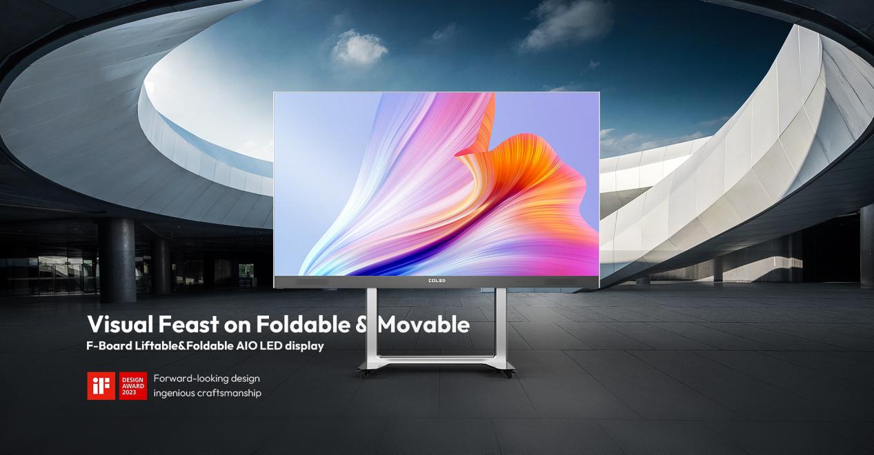 F-Board4 Std Inward-folding All-in-One LED Display Banner Poster